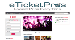 Desktop Screenshot of eticketpros.com